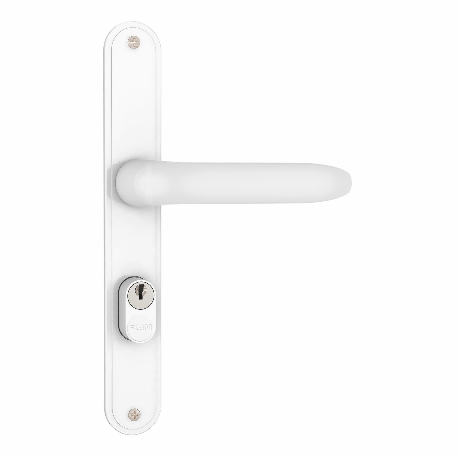 Fechadura 601/11, branco, espelho, Stam · Standard
