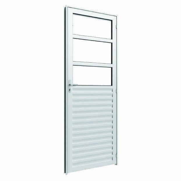 Porta Giro Laminada Mista com Divisão, Vitrolar · Linha Classic Alumínio