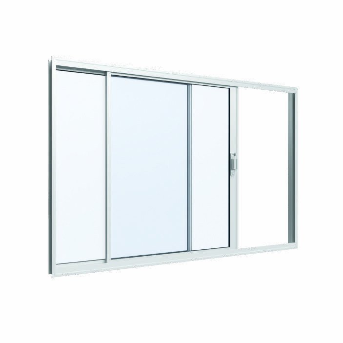 Vitrô 2 Folhas sem Grade, fecho sobreposto, Vitrolar · Linha Classic Alumínio