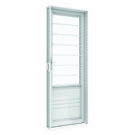 Porta Giro Filetada Postigo Grade Horizontal, Vitrolar · Linha Prática Aço