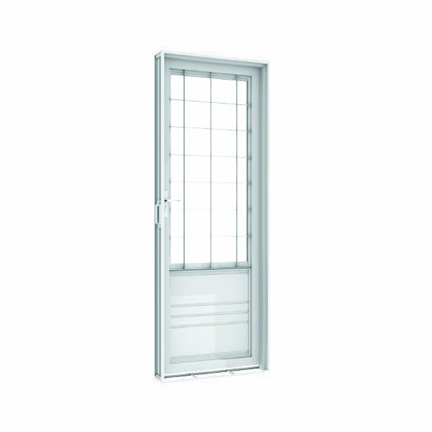 Porta Giro Filetada Postigo Grade Quadriculada, Vitrolar · Linha Prática Aço