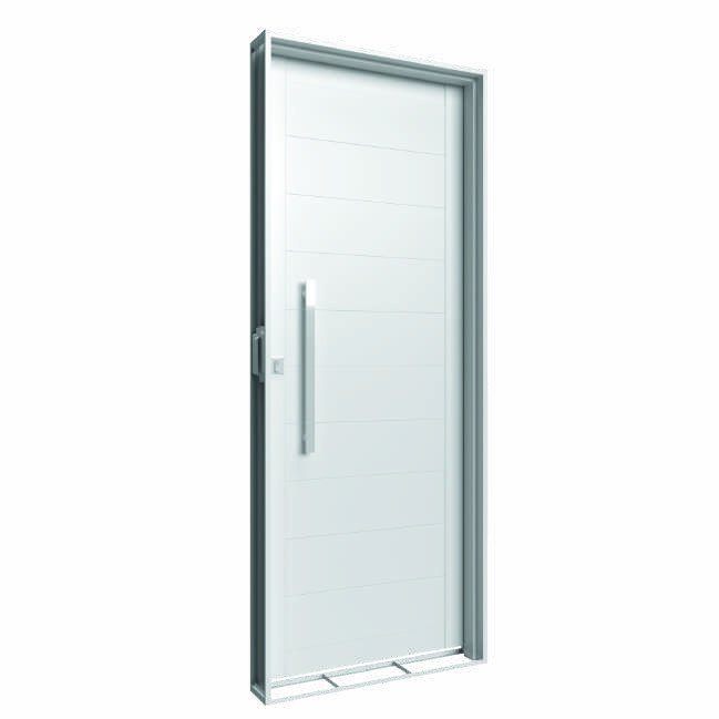 Porta Giro Lambril com Puxador, Vitrolar · Linha Prática Aço